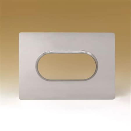 Home Saver 18 x 18 in. 18 guage Large OvalFlex Top-Bottom Plate, 304-Alloy 21435
